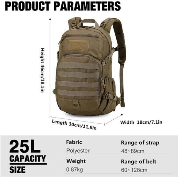 Small Tactical Backpack,Molle Hiking Backpack main image 4
